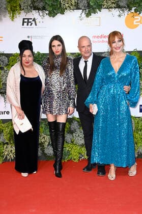 Maria Happel, Paula Schramm, Christian Berkel und Andrea Sawatzki bei der 71. Verleihung des Deutschen Filmpreises 2021 im Palais am Funkturm in der Messe Berlin. Berlin, 01.10.2021 Foto:xF.xKernx xFuturexImage