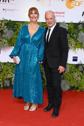 Andrea Sawatzki mit Ehemann Christian Berkel bei der 71. Verleihung des Deutschen Filmpreises 2021 im Palais am Funkturm in der Messe Berlin. Berlin, 01.10.2021 Foto:xF.xKernx xFuturexImage