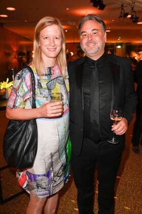 Stephanie Stremler with company at the Aftershow Party after the 71 German Film Awards 2021 at the Palais am Funkturm at Messe Berlin Berlin, 01 10 2021 Foto:xF.xKernx xFuturexImage