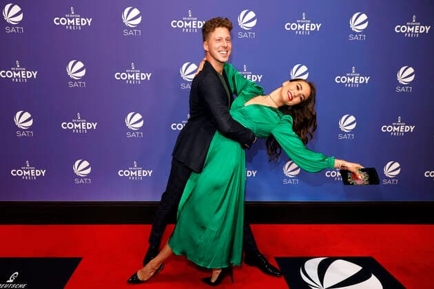 Valentin Lusin and Renata Lusin at the award ceremony of the 25 German Comedy Award 2021 in Brainpool TV Studio Cologne, 01 10 2021 Foto:xC.xHardtx xFuturexImage