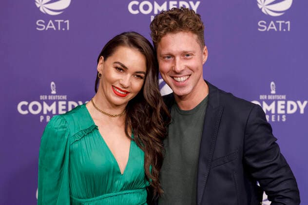 Renata Lusin and Valentin Lusin at the award ceremony of the 25 German Comedy Award 2021 in Brainpool TV Studio Cologne, 01 10 2021 Foto:xC.xHardtx xFuturexImage