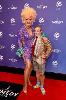 Olivia Jones and Wigald Boning at the award ceremony of the 25 German Comedy Award 2021 in Brainpool TV Studio Cologne, 01 10 2021 Foto:xC.xHardtx xFuturexImage