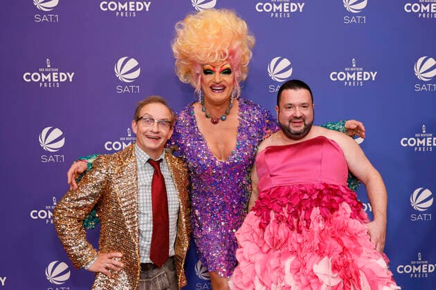 Wigald Boning, Olivia Jones and Oliver Polak at the award ceremony of the 25 German Comedy Award 2021 in Brainpool TV Studio Cologne, 01 10 2021 Foto:xC.xHardtx xFuturexImage