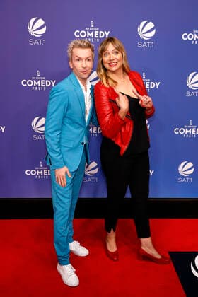 Marcel Mann and Mirja Regensburg at the award ceremony of the 25 German Comedy Award 2021 in Brainpool TV Studio Cologne, 01 10 2021 Foto:xC.xHardtx xFuturexImage