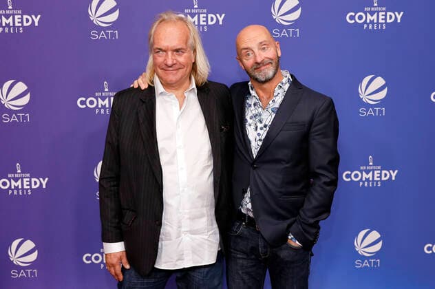 Jens Lindschau and Jon Flemming Olsen at the award ceremony of the 25 German Comedy Award 2021 in Brainpool TV Studio Cologne, 01 10 2021 Foto:xC.xHardtx xFuturexImage