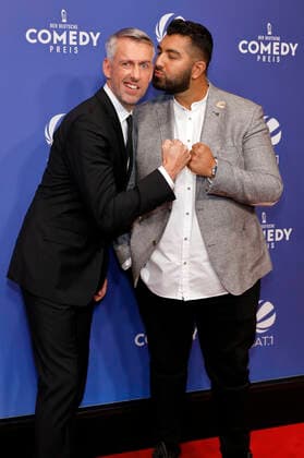 Sebastian Pufpaff and Faisal Kawusi at the award ceremony of the 25 German Comedy Award 2021 at Brainpool TV Studio Cologne, 01 10 2021 Foto:xC.xHardtx xFuturexImage