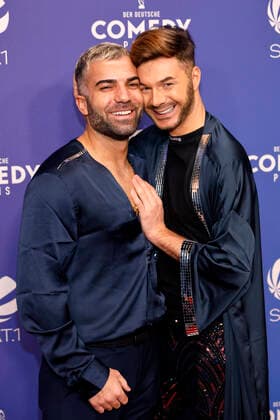 Rafi Rachek and Sam Dylan at the award ceremony of the 25 German Comedy Award 2021 in Brainpool TV Studio Cologne, 01 10 2021 Foto:xC.xHardtx xFuturexImage