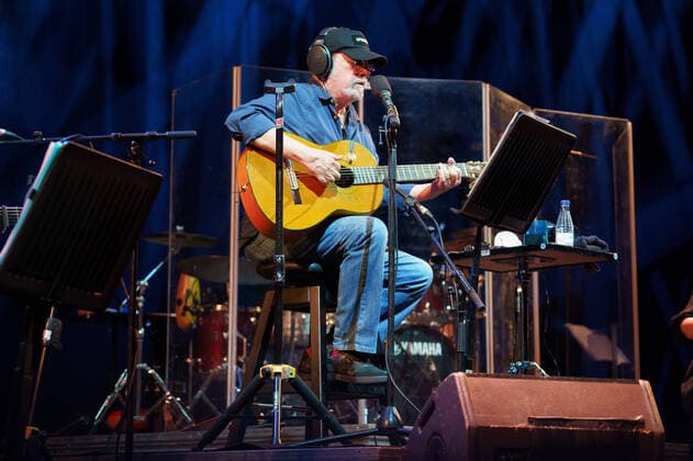 October 2, 2021, Madrid, Spain: Cuban singer-songwriter Silvio Rodriguez performs during a new tour where he presented his album, Para la Espera Madrid Spain - ZUMAs197 20211002_zaa_s197_133 Copyright: xAtilanoxGarciax