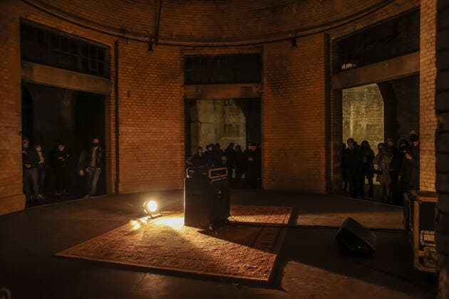 Concert by Rabih Beaini, @ kleiner Wasserspeicher, Belforter Strasse Berlin, Hydroacoustics Rabih Beaini