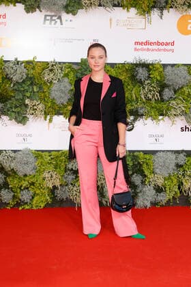 German Film Award 2021 Sonja Gerhardt on the red carpet at the Lola German Film Award 2021 ceremony at the Palais am Funkturm in Messe Berlin Copyright: xEventpressxGolejewskix