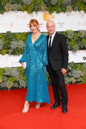 German Film Award 2021 Andrea Sawatzki with husband Christian Berkel on the red carpet at the Lola German Film Award 2021 ceremony at the Palais am Funkturm in Messe Berlin Copyright: xEventpressxGolejewskix