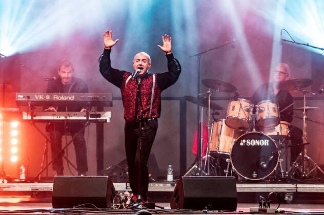 Andreas Kulle Dziuk, Andre Herzberg and Stefan Dohanetz from Pankow live at Canaletto The Dresden City Festival 2021 on stage Theaterplatz Dresden, 03 10 2021 Foto:xM.xWehnertx xFuturexImage
