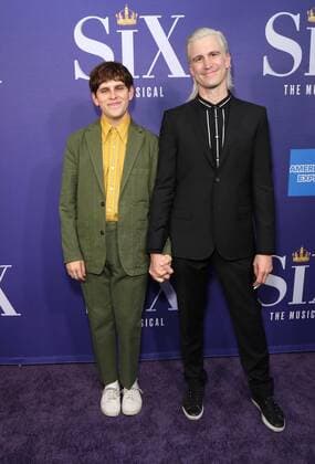 NEW YORK, NY- OCTOBER 3: Taylor Trensch and Gavin Creel arrive at the opening night of Six The Musical, held at the Brooks Atkinson Theatre, on October 3, 2021, in New York City. Copyright: xJosephxMarzullox
