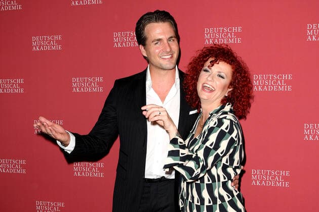 Alexander Klaws and Lucy Diakovska arriving at the German Musical Theatre Award Ceremony on 4 10 2021 in Hamburg The German Musical Theatre Award 2021 in Hamburg