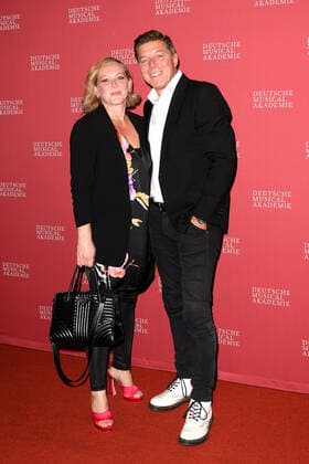Anna Montanaro and Maik Klokow arriving at the German Musical Theatre Award Ceremony on 4 10 2021 in Hamburg The German Musical Theatre Award 2021 in Hamburg