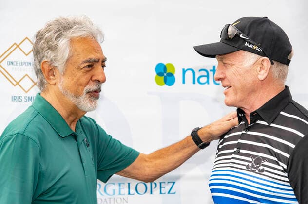 Joe Mantegna and Mark Rolston at the 14 George Lopez Celebrity Golf Classic tournament at Lakeside Country Club Toluca Lake, 04 10 2021. Foto:xE.xPowersx xFuturexImage