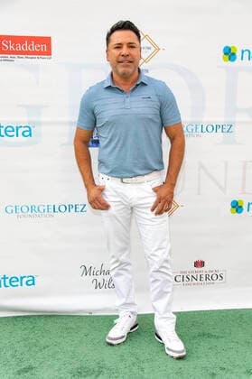 Oscar De La Hoya at the 14 George Lopez Celebrity Golf Classic tournament at Lakeside Country Club Toluca Lake, 04 10 2021. Foto:xE.xPowersx xFuturexImage