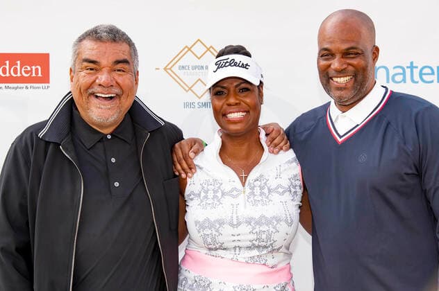 George Lopez, Omarose Manigault Newman and Chris Spencer at the 14 George Lopez Celebrity Golf Classic tournament at Lakeside Country Club Toluca Lake, 04 10 2021. Foto:xE.xPowersx xFuturexImage