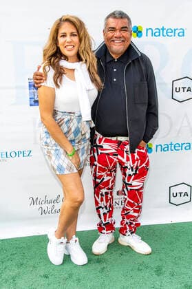 Lizza Monet Morales and George Lopez at the 14 George Lopez Celebrity Golf Classic Tournament at Lakeside Country Club Toluca Lake, 04 10 2021. Foto:xE.xPowersx xFuturexImage