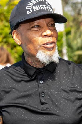 D L Hughley at the 14 George Lopez Celebrity Golf Classic tournament at Lakeside Country Club Toluca Lake, 04 10 2021. Foto:xE.xPowersx xFuturexImage