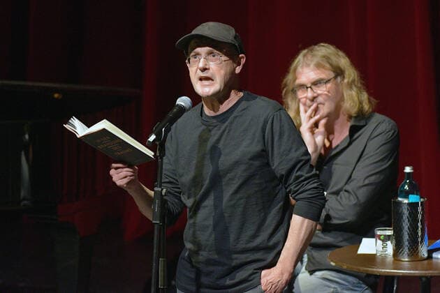 Ansurditäten aus der neuen schönen Welt With anarchistic fireworks to illuminate the absurdities of this new beautiful world, Steffen Mensching Hans Eckardt Wenzel re come as a mixed double with songs and texts in a musical reading Copyright: xUwe-JensxIgelx