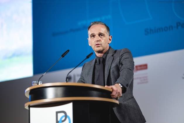 Federal Foreign Minister Heiko Maas, SPD, at the award ceremony for the Shimon Peres Prize at the Rotes Rathaus Berlin, 11 08 2021 Berlin Germany Copyright: xXanderxHeinl photothek.dex