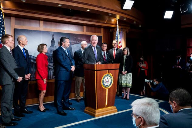 October 6, 2021, Washington, DC, United States: October 6, 2021 - Washington, DC, United States: U.S. Senator JOHN CORNYN (R-TX) speaking at a press conference about the Southern Border. Washington United States - ZUMAb161 20211006_zap_b161_015 Copyright: xMichaelxBrochsteinx