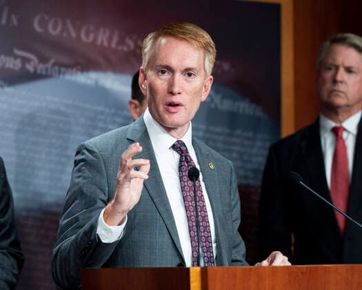 October 6, 2021, Washington, DC, United States: October 6, 2021 - Washington, DC, United States: U.S. Senator JAMES LANKFORD (R-OK) speaking at a press conference about the Southern Border. Washington United States - ZUMAb161 20211006_zap_b161_021 Copyright: xMichaelxBrochsteinx