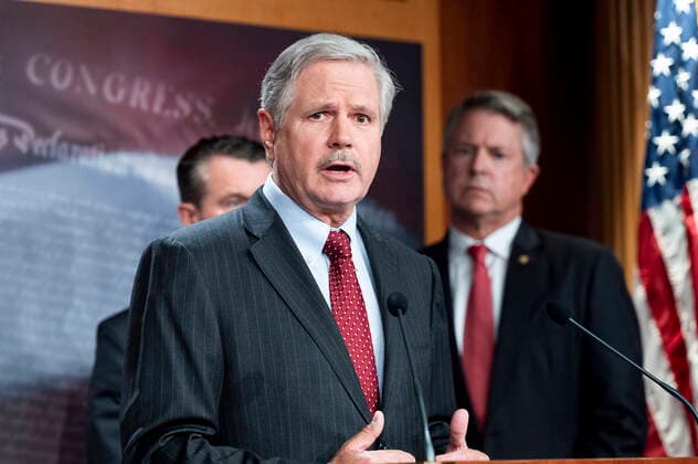October 6, 2021, Washington, DC, United States: October 6, 2021 - Washington, DC, United States: U.S. Senator JOHN HOEVEN (R-ND) speaking at a press conference about the Southern Border. Washington United States - ZUMAb161 20211006_zap_b161_023 Copyright: xMichaelxBrochsteinx