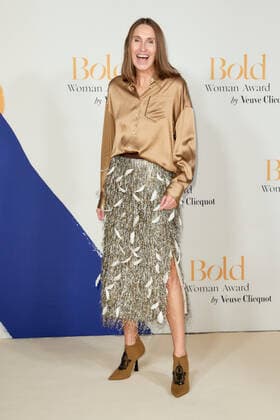 Bold Woman Award 2021 Annette Weber on the red carpet at the Bold Woman Award ceremony of Veuve Clicquot at the French Embassy in Berlin Copyright: xEventpressxGolejewskix