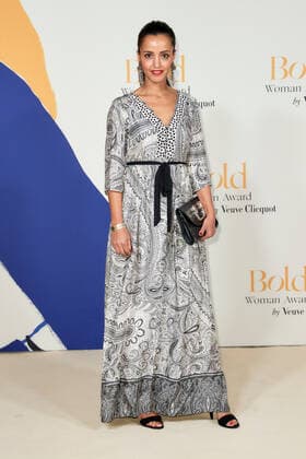Bold Woman Award 2021 Sawsan Chebli on the red carpet at the Veuve Clicquot Bold Woman Award ceremony in the French Embassy in Berlin Copyright: xEventpressxGolejewskix