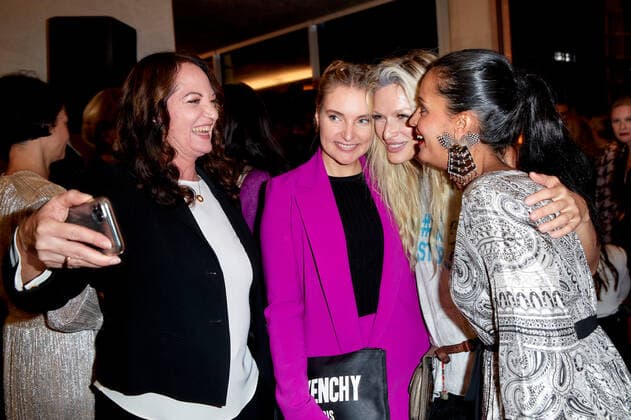 Bold Woman Award 2021 Natalia Wörner, Marie von den Benken, Mia Florentine Weiss and Sawsan Chebli at the reception prior to the Veuve Clicquot Bold Woman Award ceremony at the French Embassy in Berlin. Copyright: xEventpressxGolejewskix