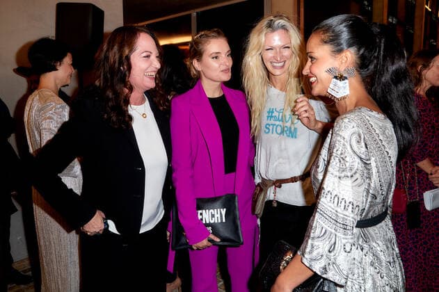 Bold Woman Award 2021 Natalia Wörner, Marie von den Benken, Mia Florentine Weiss and Sawsan Chebli at the reception prior to the Veuve Clicquot Bold Woman Award ceremony at the French Embassy in Berlin. Copyright: xEventpressxGolejewskix
