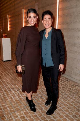 Bold Woman Award 2021 Katharina Hamberger and Dunja Hayali at the reception before the Bold Woman Award by Veuve Clicquot at the French Embassy in Berlin Copyright: xEventpressxGolejewskix