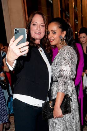 Bold Woman Award 2021 Natalia Wörner and Sawsan Chebli at the reception before the Veuve Clicquot Bold Woman Award ceremony at the French Embassy in Berlin Copyright: xEventpressxGolejewskix