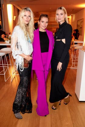 Bold Woman Award 2021 Mia Florentine Weiss, Marie von den Benken and Carolin Niemczyk from Glasperlenspiel at the reception after the Veuve Clicquot Bold Woman Award ceremony at the French Embassy in Berlin. Copyright: xEventpressxGolejewskix
