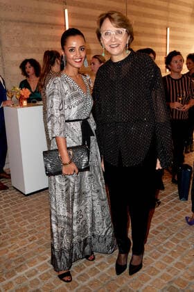 Bold Woman Award 2021 Sawsan Chebli and Anne Marie Descotes at the reception before the Veuve Clicquot Bold Woman Award ceremony at the French Embassy in Berlin Copyright: xEventpressxGolejewskix