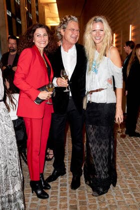 Bold Woman Award 2021 Florian Langenscheidt with girlfriend Andrea Bury and Mia Florentine Weiss at the reception before the Veuve Clicquot Bold Woman Award ceremony at the French Embassy in Berlin. Copyright: xEventpressxGolejewskix