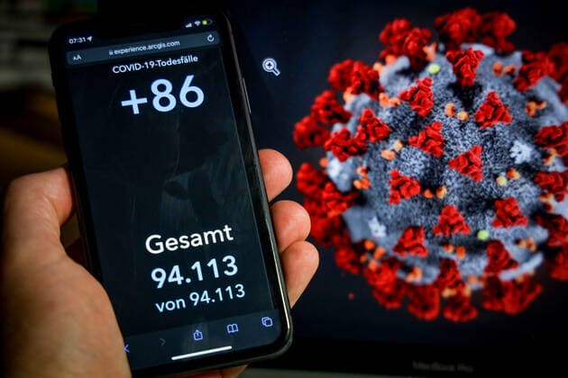 Coronavirus in Germany Covid 19 Dashboard of the Robert Koch Institute 08 10 2021 Robert Koch Institute 7 days Incidence 63.8 7 days Number of cases 53 045 COVID 19 cases 4 293 807 Addition of 10 429 compared to the previous day COVID 19 deaths 94 113 Addition of 86 compared to the previous day