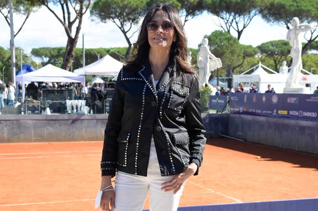 October 10, 2021, Rome, Italy: Maria Grazia CUcinotta attends the Tennis & Friends event organized by the Agostino Gemelli University Polyclinic Foundation and CONI, in favor of Health and Sport for the development of psychophysical well-being which was held at the Foro Italico. Rome Italy - ZUMAs197 20211010_zaa_s197_027 Copyright: xMarioxCartellix
