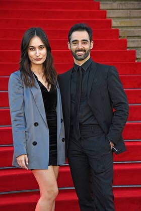 Pablo Ferrandez with girlfriend Angela Lorenzo at Opus Klassik 2021 at the Konzerthaus am Gendarmenmarkt in Berlin on 10 10 2021