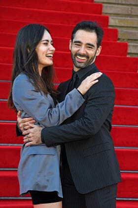 Pablo Ferrandez with girlfriend Angela Lorenzo at Opus Klassik 2021 at the Konzerthaus am Gendarmenmarkt in Berlin on 10 10 2021