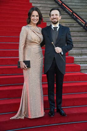 Desiree Nosbusch, Cornelius Meister at the Opus Klassik 2021 at the Konzerthaus am Gendarmenmarkt in Berlin on 10 10 2021