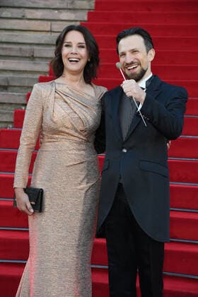 Desiree Nosbusch, Cornelius Meister at the Opus Klassik 2021 at the Konzerthaus am Gendarmenmarkt in Berlin on 10 10 2021