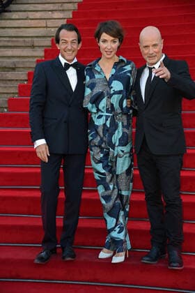 Hans Werner Meyer, Julia Koschitz, Christian Berkel at the Opus Klassik 2021 at the Konzerthaus am Gendarmenmarkt in Berlin on 10 10 2021
