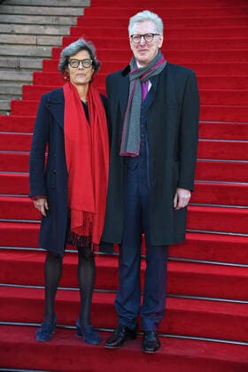 Theo Koll with his wife Franziska Castell at the Opus Klassik 2021 at the Konzerthaus am Gendarmenmarkt in Berlin on 10 10 2021