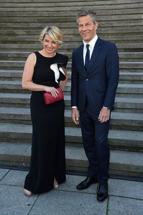 Sabine Heinrich, Frank Briegmann CEO Universal Music Group at Opus Klassik 2021 in the Konzerthaus am Gendarmenmarkt in Berlin on 10 10 2021