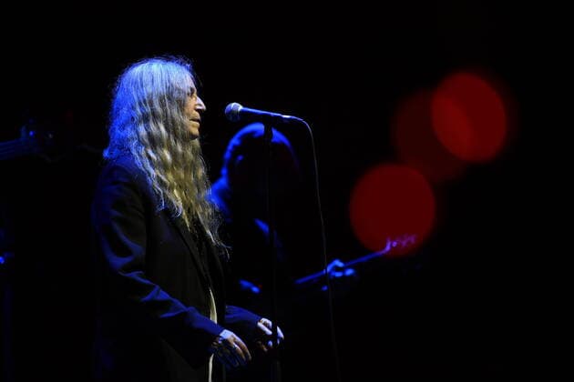 October 10, 2021, Rome, Italy: Patti Smith during the concert at La Nuvola Roma, as part of the first edition of the event Riemergere promoted by EUR Culture per Roma, 10 October 2021 Rome Italy - ZUMAl164 1007205289st Copyright: xDomenicoxCippitellix