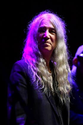 Italy: Patti Smith Live at Nuvola Patti Smith during the concert at La Nuvola Roma, as part of the first edition of the event Riemergere promoted by EUR Culture per Roma, 10 October 2021 Rome Italy La Nuvola Copyright: DomenicoxCippitelli