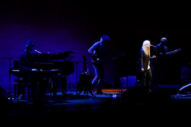 Italy: Patti Smith Live at Nuvola Patti Smith during the concert at La Nuvola Roma, as part of the first edition of the event Riemergere promoted by EUR Culture per Roma, 10 October 2021 Rome Italy La Nuvola Copyright: DomenicoxCippitelli